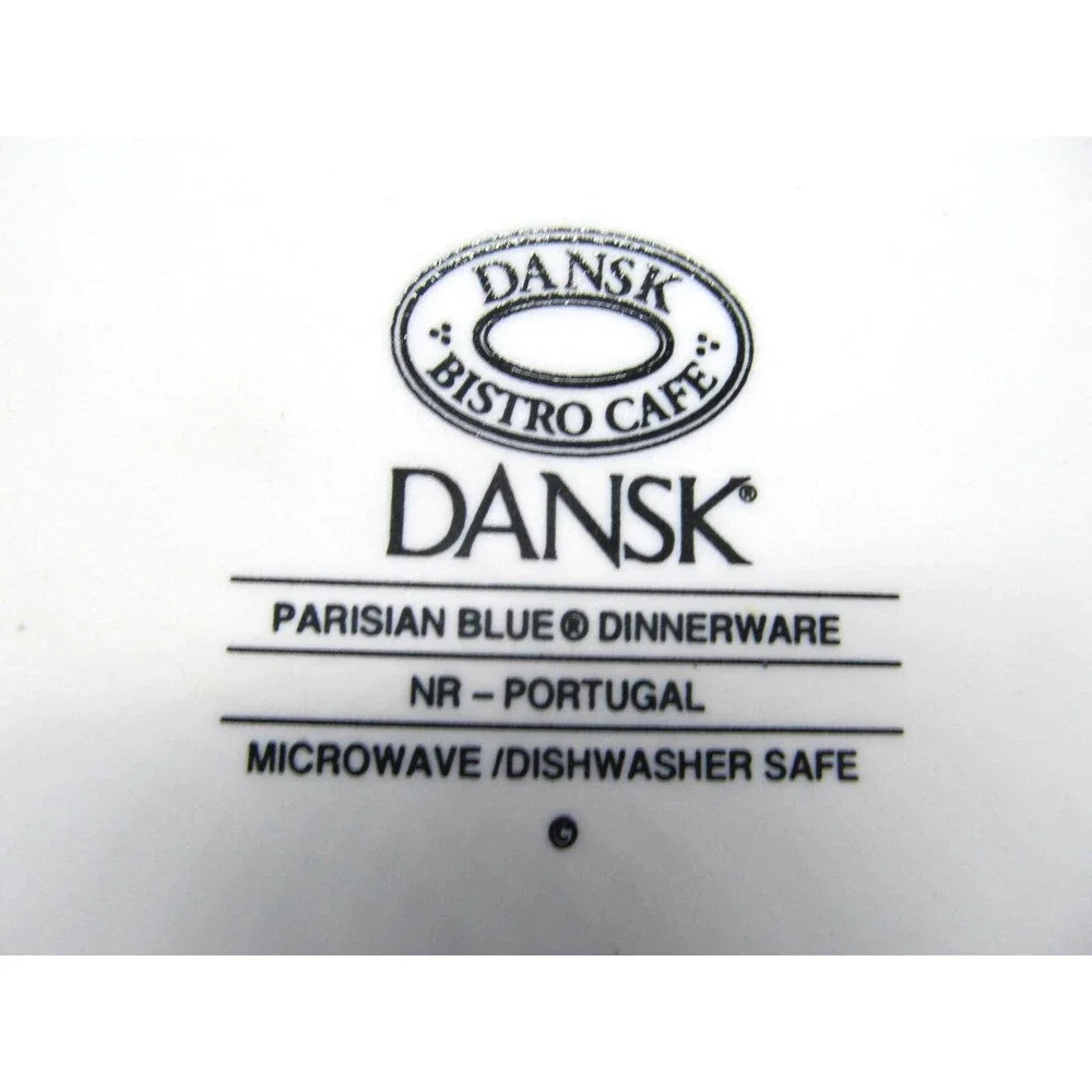 Dansk Bistro Cafe Parisian Blue 8 1/4